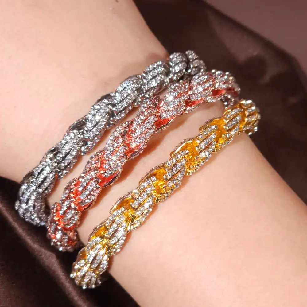 Fashion Rope Chain Bracelet Wrist Chain Exquisite Hiphop Personalized Band Ankle For Men Trendy Gift