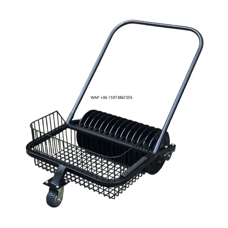 Golf Hand Push Ball Picking Cart Golf Practice Range Equipment