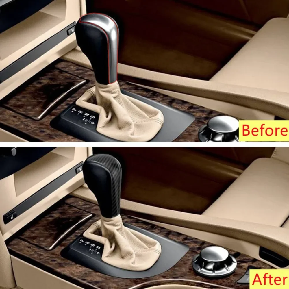 صالح ل BMW 1 3 5 سلسلة X1 X5 Z4 E90 E92 E93 E60 E48 E81 E82 E84 E87 E85 E53 E89 ABS مقبض ناقل حركة السيارة غطاء رأس زر الكسوة