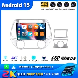 Android 15 For Hyundai I20 i20 2008 - 2014 Car Radio Multimedia GPS Navigation 2Din Carplay Autoradio 4G WIFI No DVD Player