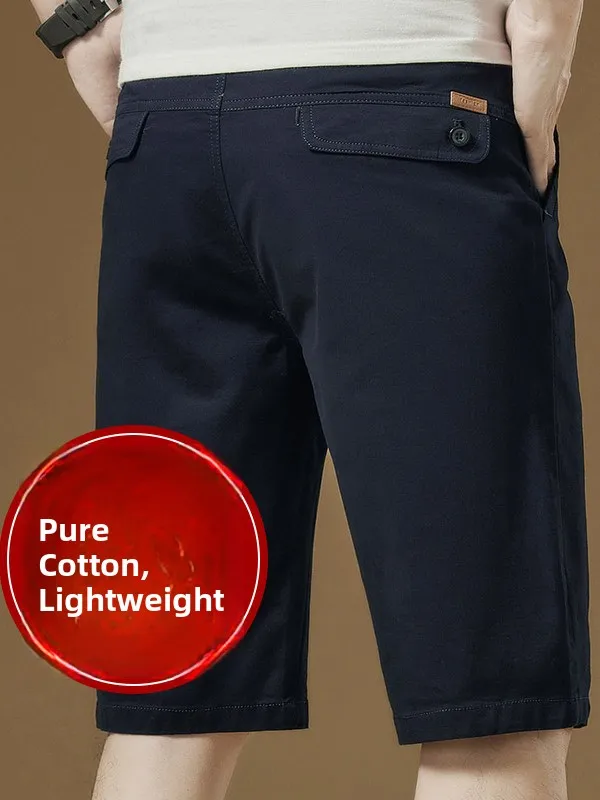 

Summer Thin Pure Cotton Casual orts Men's Loose Straight Six-Five Pants Workwear Midlife Five orts Men's mid Pants