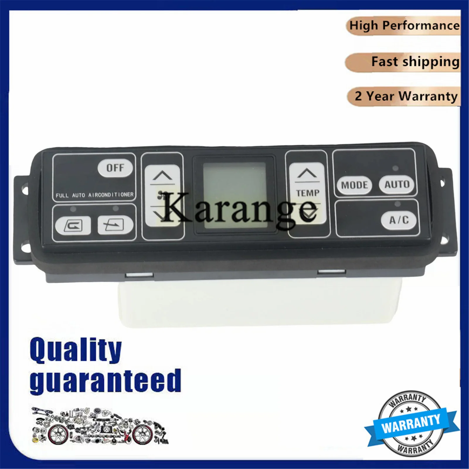 Air Conditioner Control Panel 20Y-979-7630 146570-2510 237040-0021 for Komatsu PC200-7 PC220-7 Excavator Parts