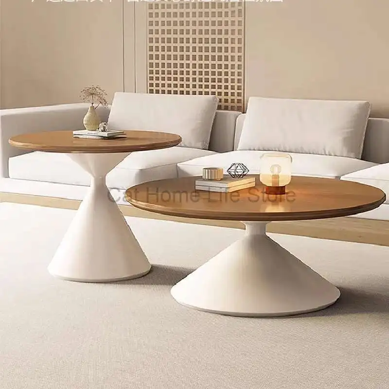 

Elegant Luxury Coffee Table Modern Minimalist Round Design Nordic Living Room Table Center Table De Chevet Home Furniture