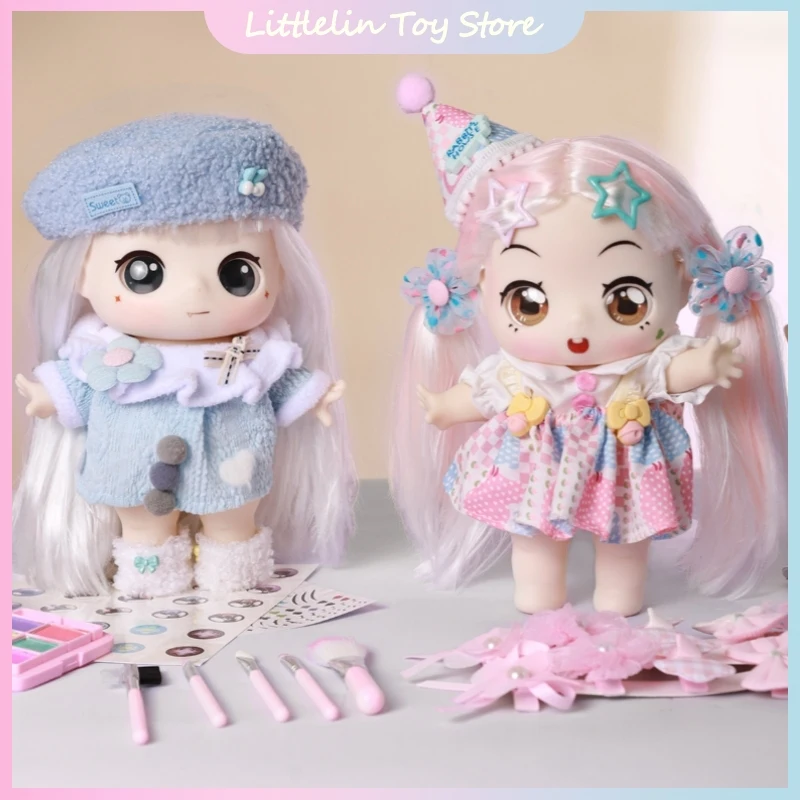 

Genuine Ddung 20cm Princess Diy Makeup Dress Up Doll Vinyl Bjd Cute Handmade Doll Fashion Toys Girl'S Birthday New Year Gift