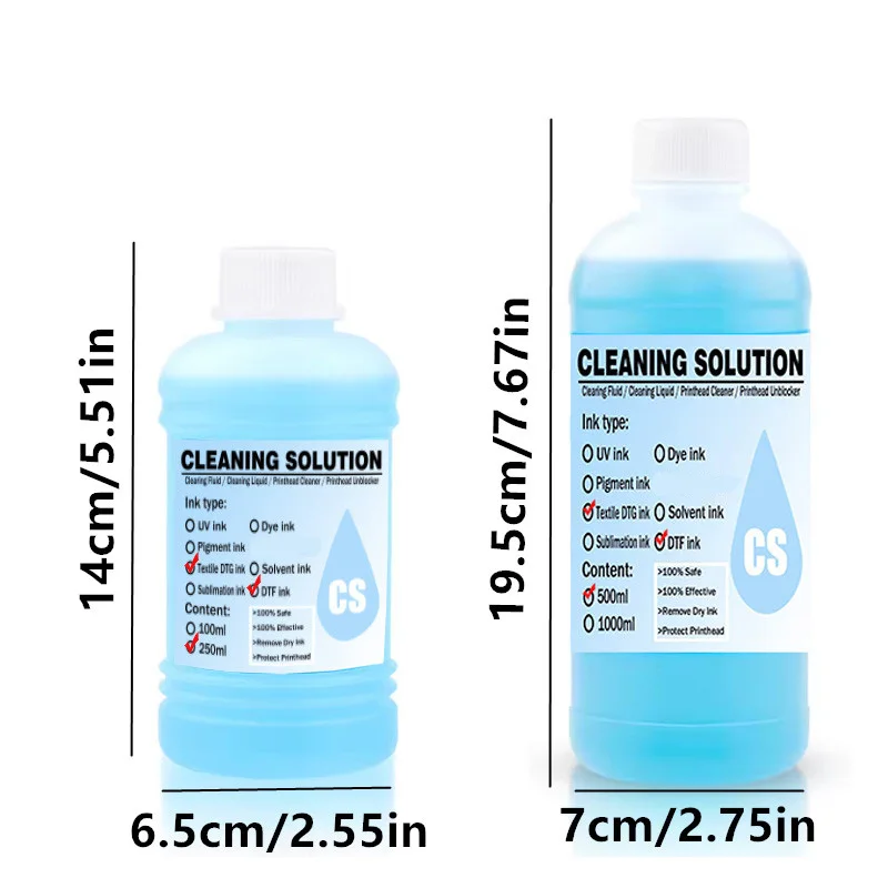 DTF Ink Cleaning DTG Ink Cleaning Solution for Epson Strong Cleaning Liquid Compatible with DX4 DX5 L1800 L805 L800 1390 I3200 image 3