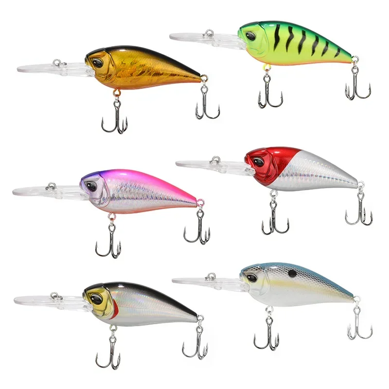 Deep Diver Crankbait Floating Wobbler Fishing Lure Topwater Big Bait Diving Trolling Wobbler Megabass Swimbait for Pike Bass