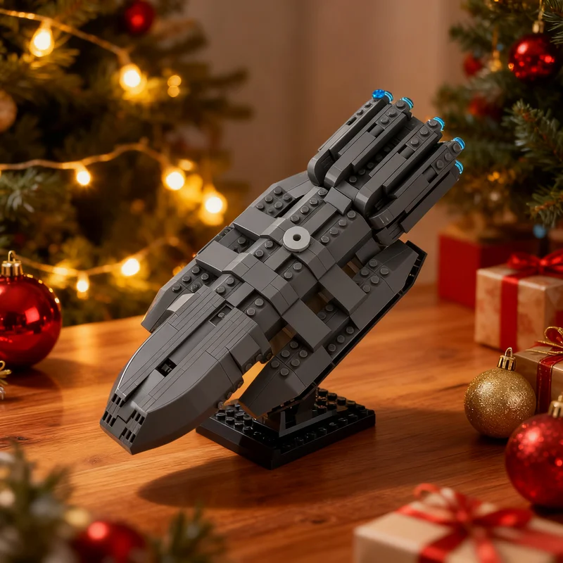 379pcs MOC MINI Battlestar Pegasus Model Building Blocks Christmas Gift Toy Architecture Idea Assemble Brick Collection Display