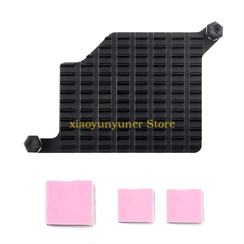 

P9JB Metal Cooling Pad Aluminum Alloy Heatsink Thermal Pad for RPI 5 Cooling Radiator