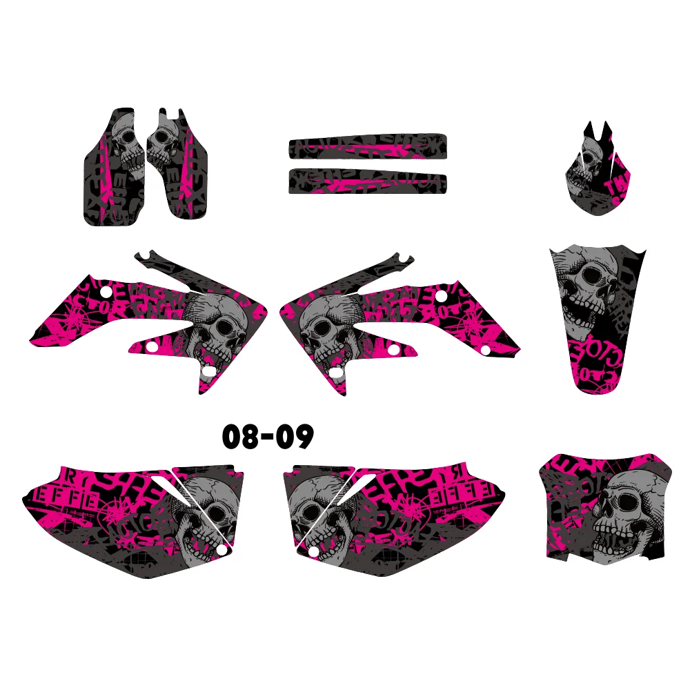 

Наклейки для мотоциклов Honda CRF250R CRF250 2004–2009, 2008, 2007, 2006, 2005 годов выпуска.