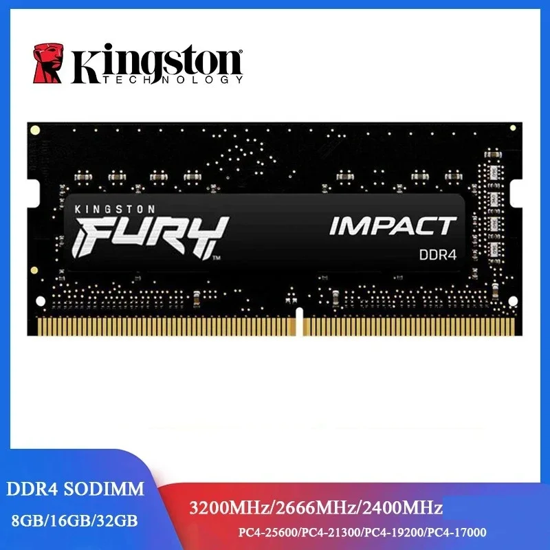 kingston-fury-impact-ddr4-ram-32gb-16gb-8gb-3200mhz-2400mhz-2666mhz-sodimmメモリ-260ピン-sodimm-pc4-19200-21300-25600-ddr4-ノートpc用ram