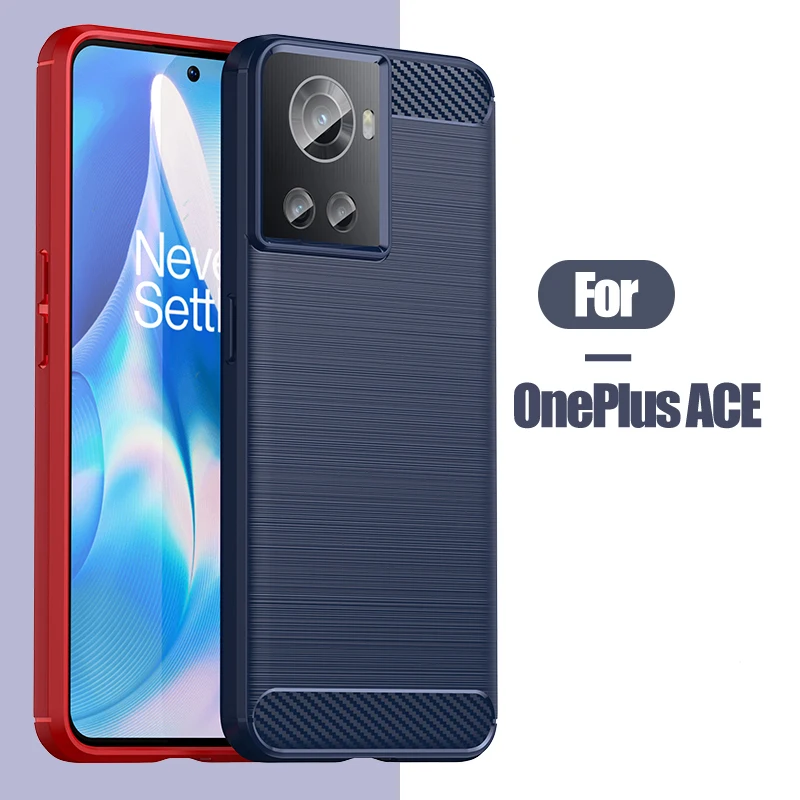 For OnePlus ACE Case OnePlus ACE 2 2V ACE Pro Racing 5G Cover Cases Shockproof Silicone Protective Phone Back Cover OnePlus ACE