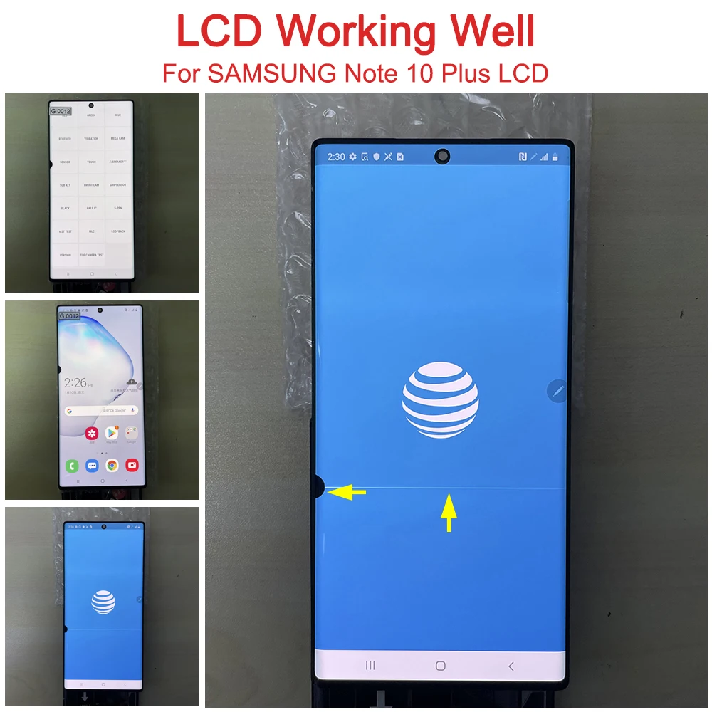 Line spot defect for Samsung Galaxy Note 10 plus LCD Display For Touch Screen For Samsung Note10+ N975F SM-N9750 Display Point