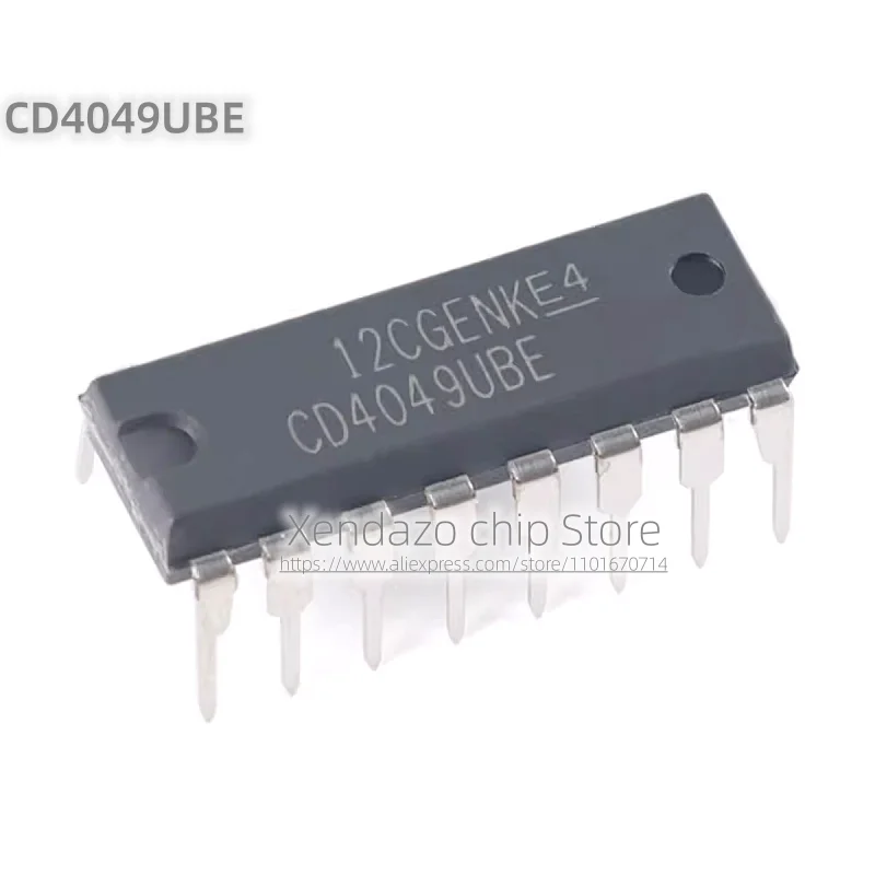 10pcs/lot CD4049UBE DIP-16 package Original genuine Buffer inverter chip