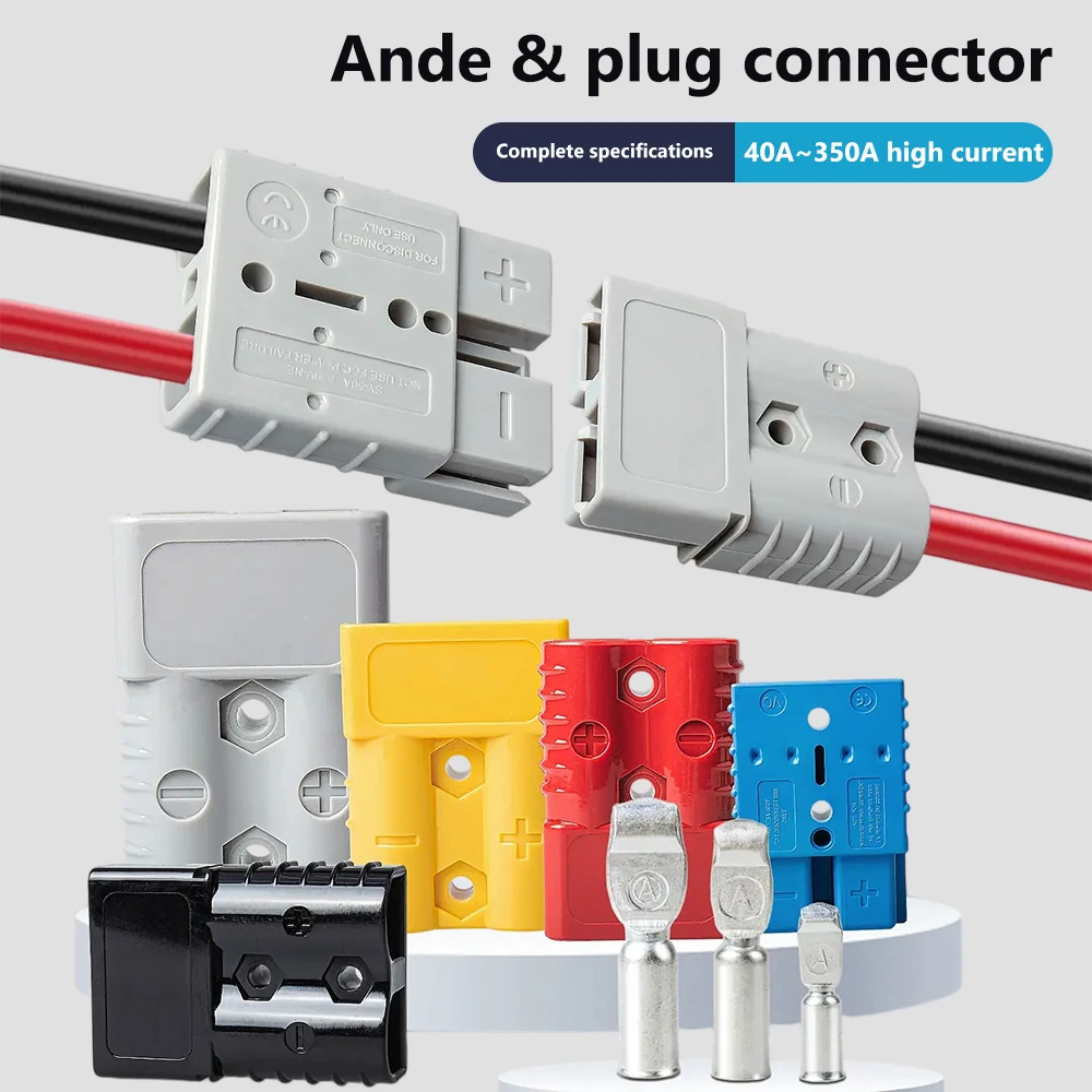 SB50 SB120 SB175 SB350 Battery Plug | 600V DC 50A 120A 175A 350A High Current Power Connector | Charging Cable Socket