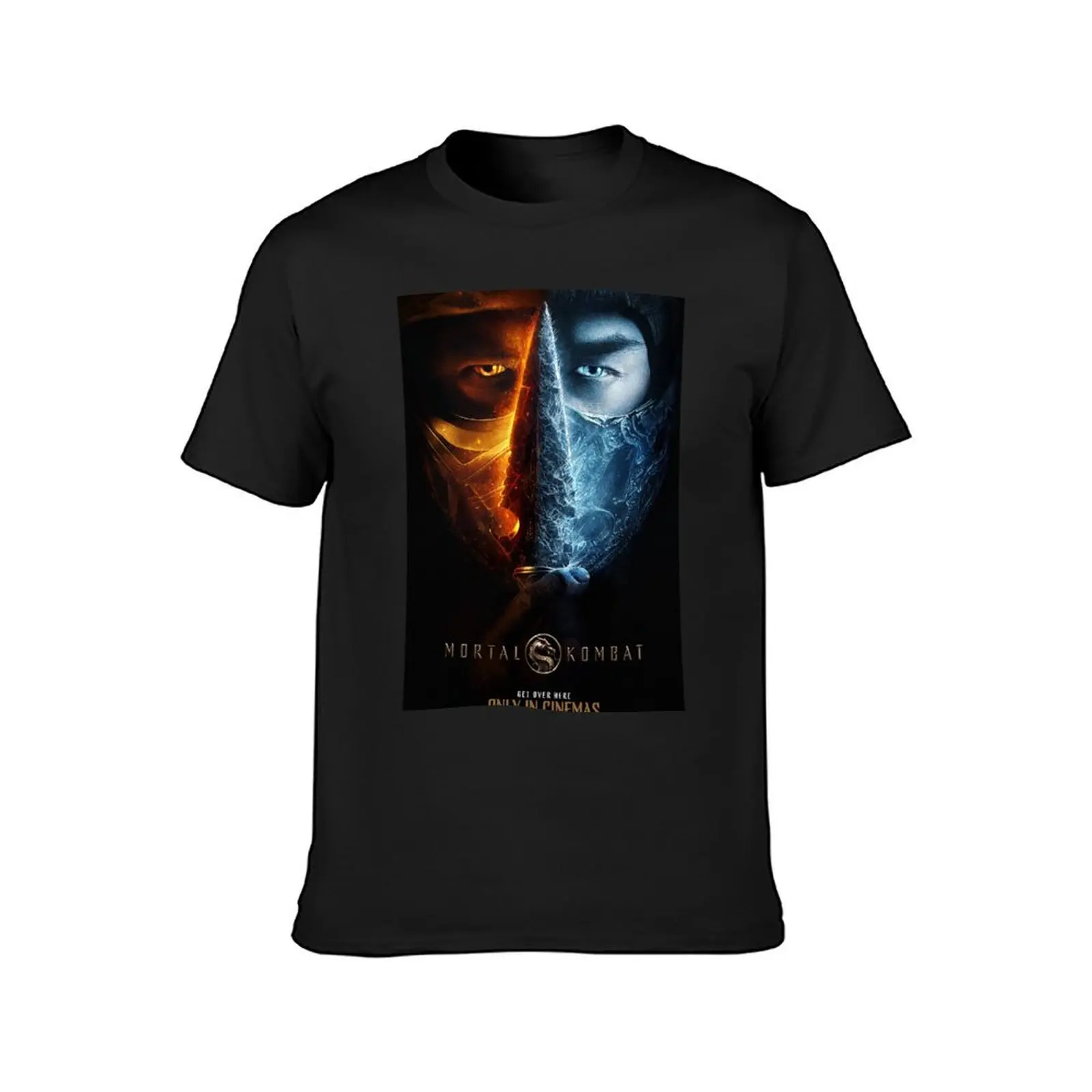 Mortal Kombat Movie T-Shirt sweat heavyweights blacks men graphic t shirts