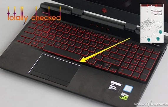 Matte Touchpad film Sticker Protector for HP OMEN GEN IV such as 15-DC0030TX 15-DC0020TX 15-DC0051NR Series 15 inch TOUCH PAD