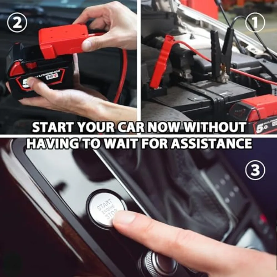 DEWALT battery adapter jumper cables