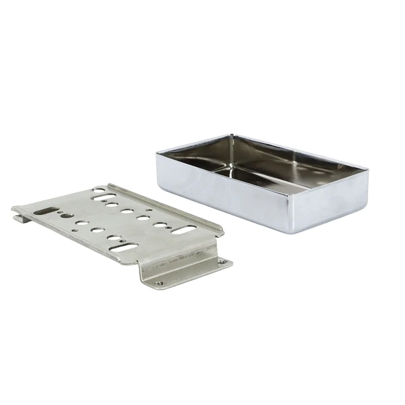 Set of 2 Humbucker Guitar Pickup Cover Baseplate 50/52mm Pole Spacing Pickup Covers for LP Electric Guitar Replacement