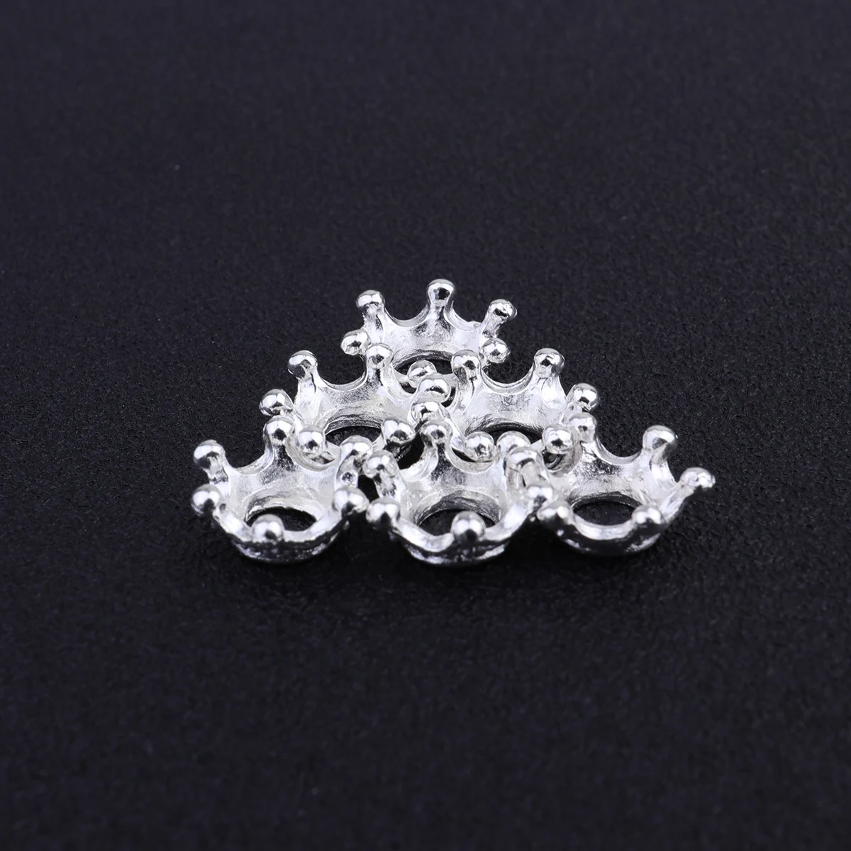 

5 pcs 4 Packs Mini Diy Alloy Handmade Jewelry Headdress Pendant Crown Accessories Hair Headband Bag Silver Lightweight Durable