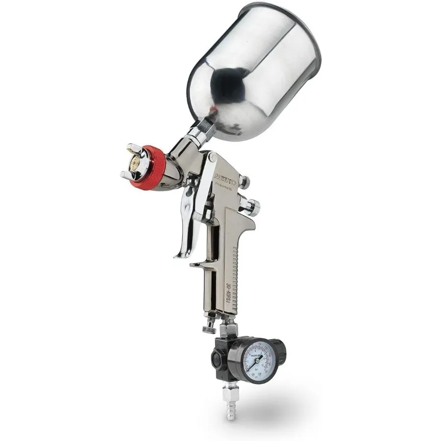 

31216A Air Spray Paint Gun HVLP with Gravity Feed 2.0 MM Nozzle 600 CC Capacity Ideal for Wall Coating Automotive Painting and