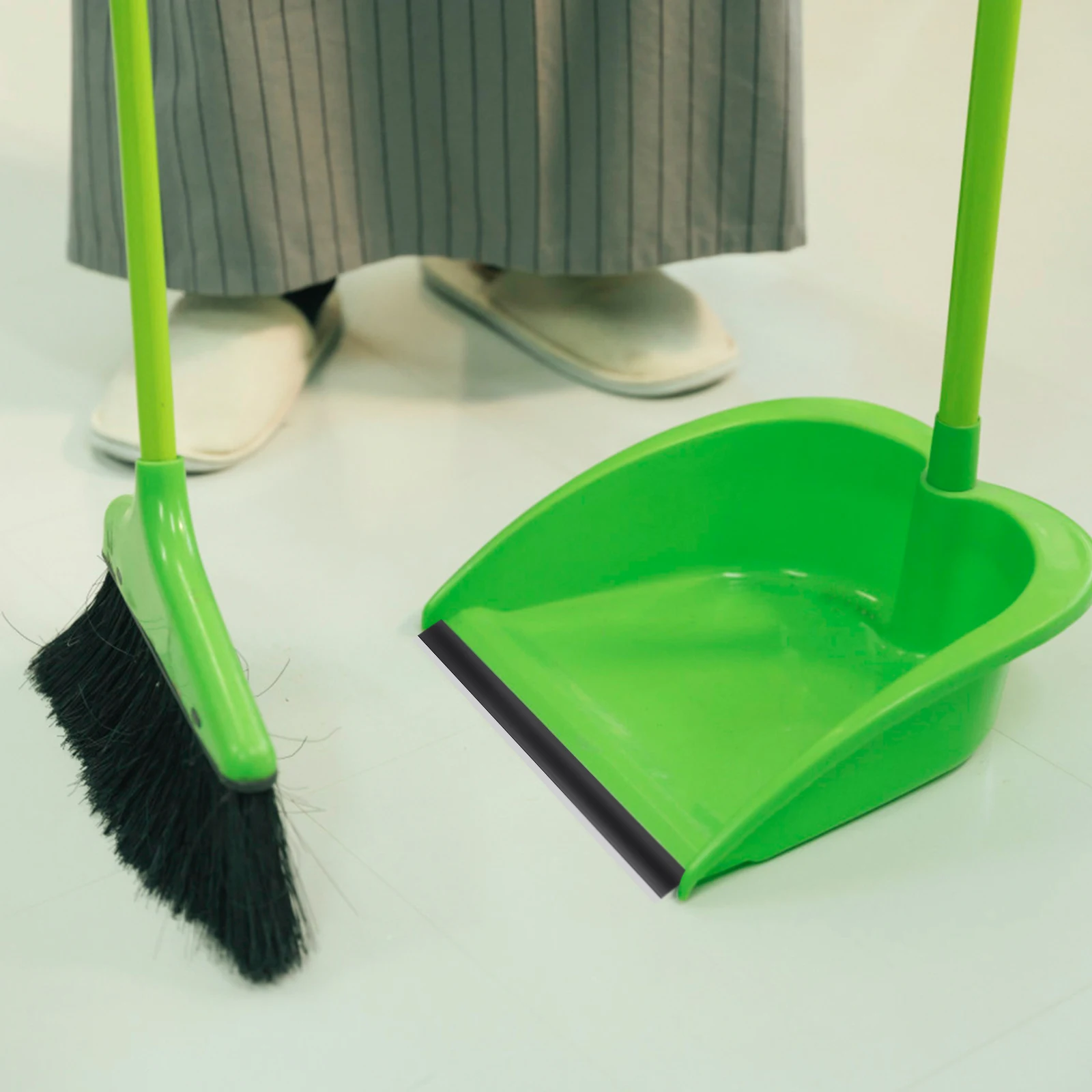 

4pcs 26cm Black Rubber Strips for Garbage Shovel Dustpan Accessories Durable Edge Replacement Home Use Practical