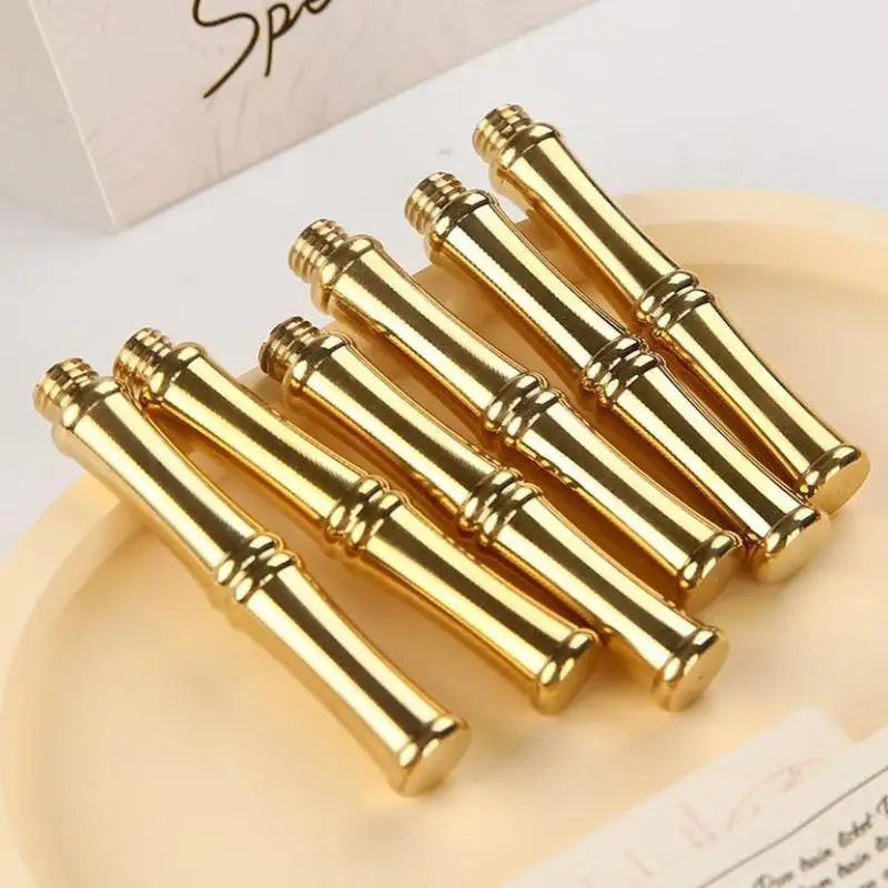 65mm Bamboo Stamping Handle Wax Sealing Copper Pattern Holders For Christmas Wedding Gift Card Making