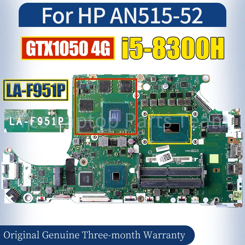 

LA-F951P для ноутбука HP AN515-52, материнская плата i5-8300H GTX1050 4G NBQ3L11001 NBQ3M11002 NBQ3L11003, 100% протестированная материнская плата для ноутбука