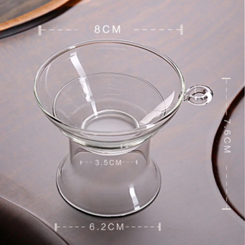 

2Sets Tea Strainer Glass Infuser Borosilicate Reusable Mesh Filter Tea Accessories for Household Teapot Accessories