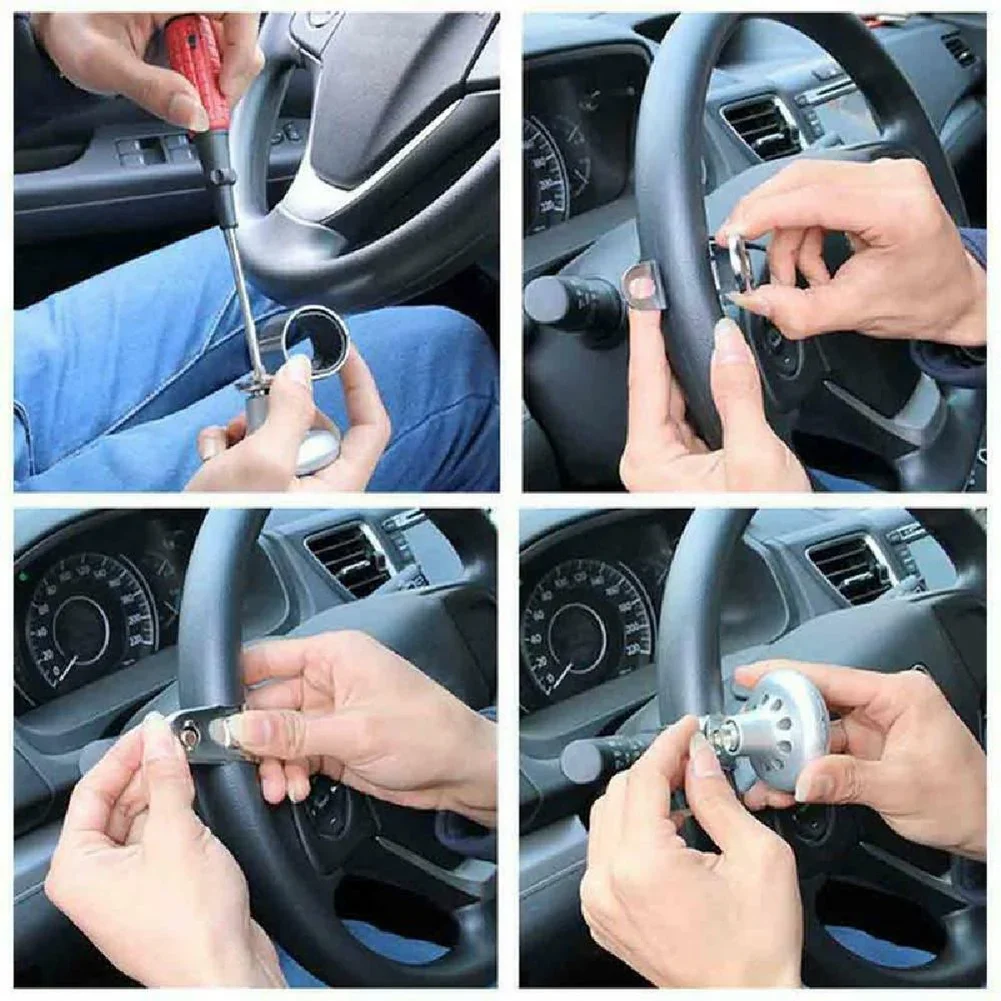 

Practical Quality Steering Wheel Ball Knob Booster Steering Wheel Blue Booster Handle Knob Ball Rotation Spinner