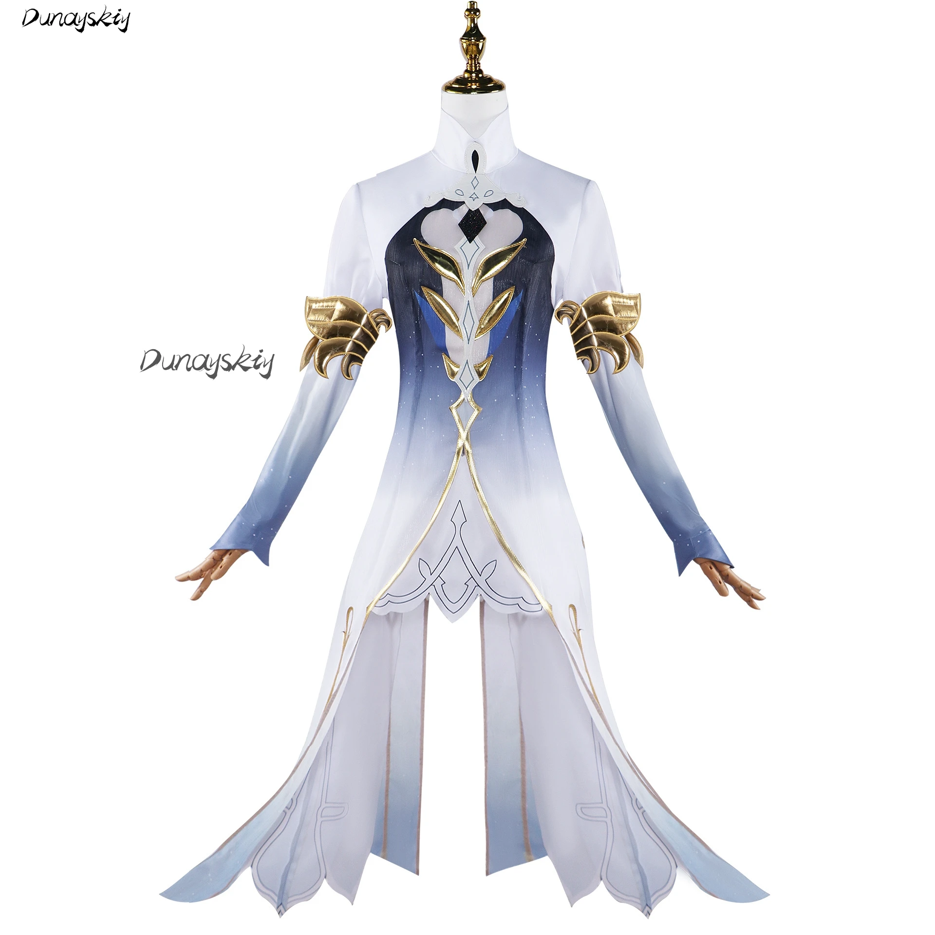 Furina Focalors kostum Cosplay dengan Wig aksesori pakaian Genshin Impact Play pakaian untuk Natal Halloween disesuaikan