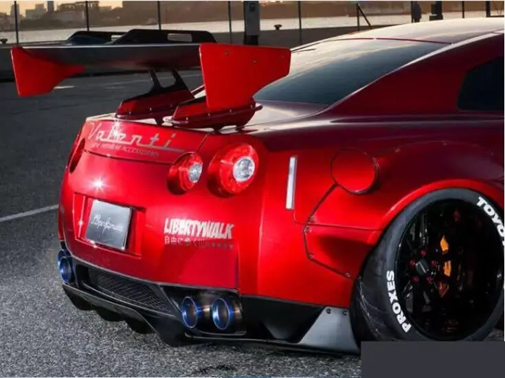 LB Real Carbon Fiber / FRP Car Rear Wing Trunk Lip Spoiler For Nissan GT-R GTR R35 2008 2009 2010 2011 2012 2013 2014 2015 2016