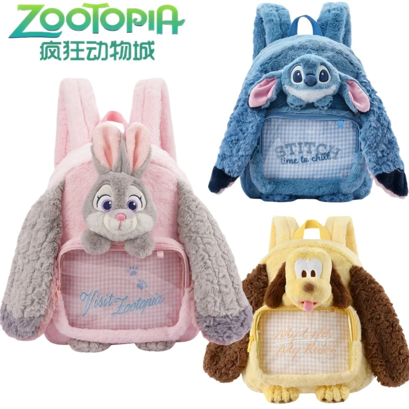 

Новый рюкзак Zootopia с мультяшным персонажем Джуди Хоппс, итабэг, аниме-товары, прозрачный дисплей для значков, праздничный подарок, для поездок на работу/учебу