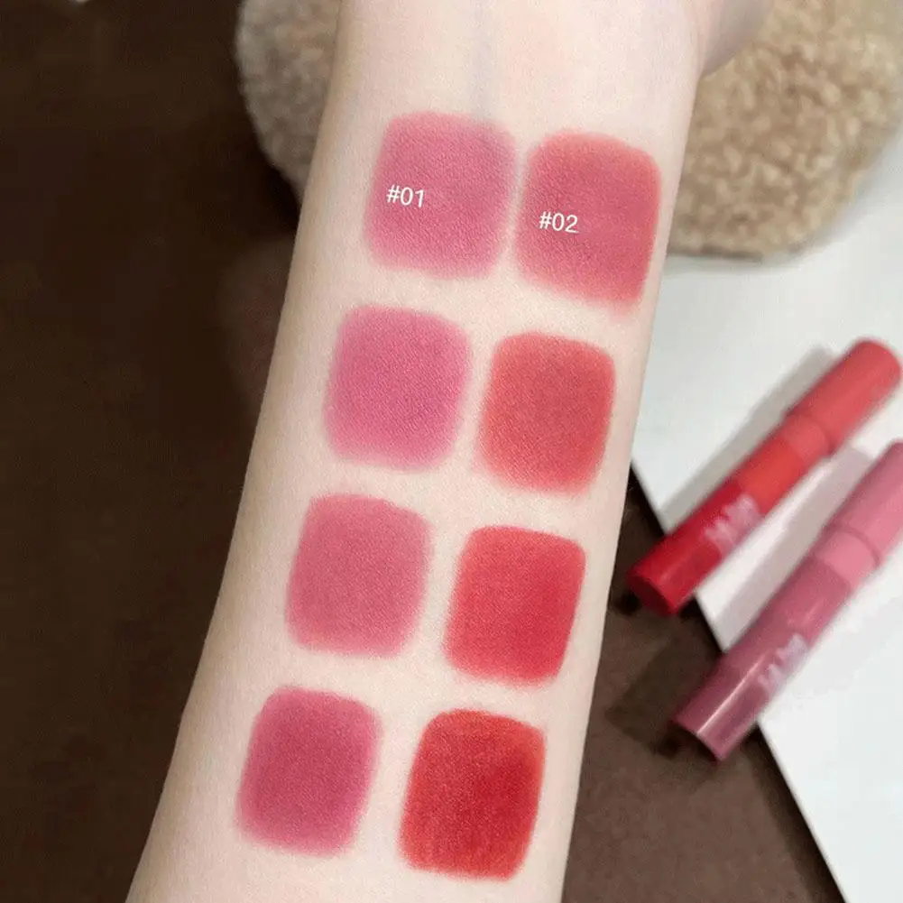 4 อิน 1 แมท ครียอน ลิปสติกชุดกันน้ำยาวนานกำมะหยี่ลิปสติกปากกาชุดลิปสติกหลากสีแต่งหน้า