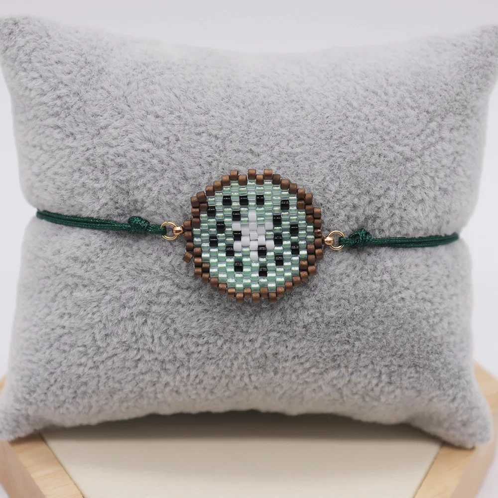 Beaded bracelet Originality Fruit Bohemia Design Hand knitting Pineapple Adjustable Versatile Tide Simple Rice bead bracelet