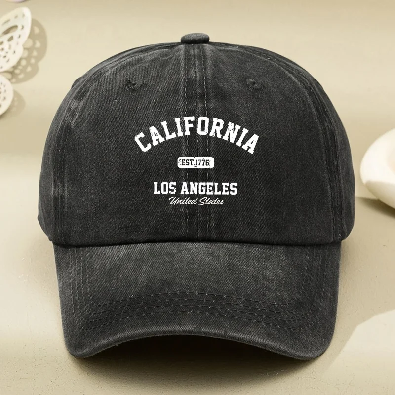 

Retro LA Lettering & California Print, Lightweight Breathable Snapback, Comfortable & Stylish Design with Iconic LA Lettering
