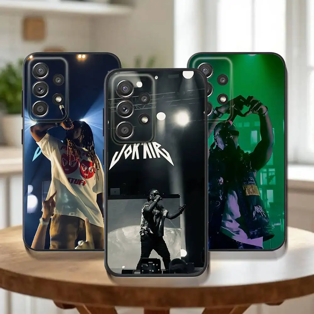 

J-JOK air Rapper Phone Case For Samsung Galaxy A73,31,32,72,41,53,52,71,22,5G,Note,J7,8,9 Soft Black Cover