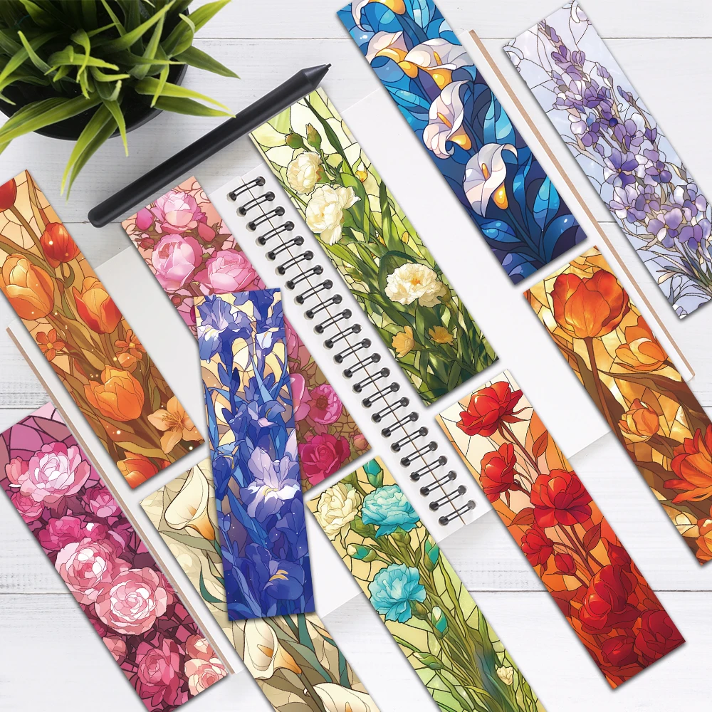 

Бумажные закладки цветочные 30 шт.