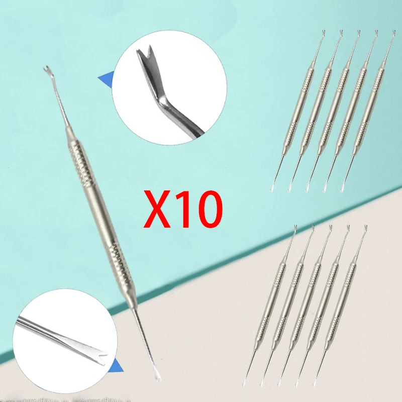 

10 шт. стоматологических ортодонтических инструментов для установки лигатур, модуль для накручивания на дугу, держатель лигатурных колец