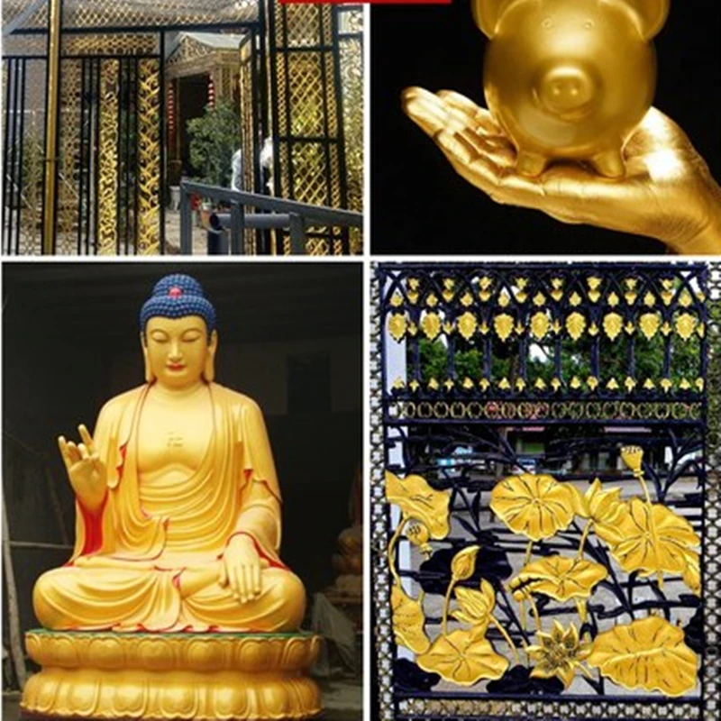 Gold Paint for Wood, All Surfaces, Metal Statue Coloring, Oily, Water-based, Environmentally Friendly and Non-toxic