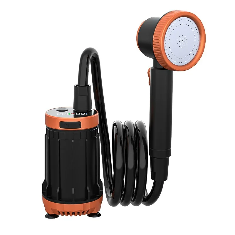 Electric outdoor shower, camping portable bath, rain shower