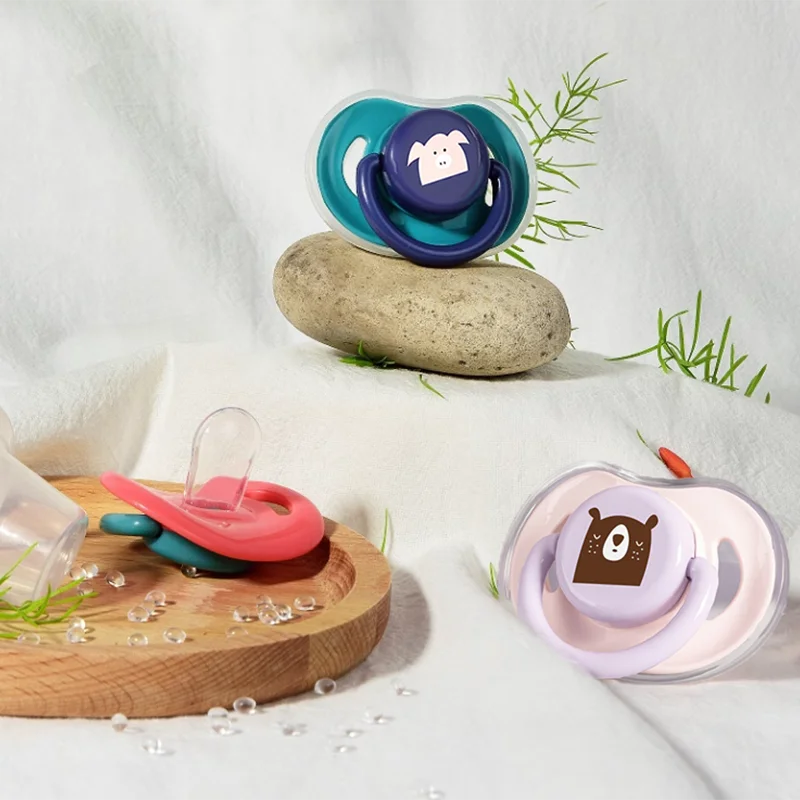 

Супер мягкая соска, силиконовая соска для сна для новорожденных, имитация грудного молока, плоская соска с цепочкой против падения