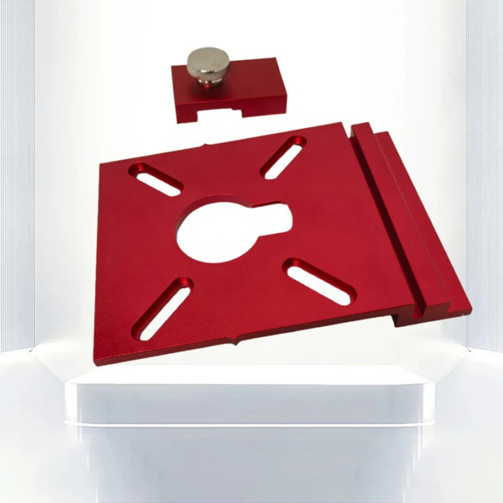Track Saw Router Guide Adapter in Aluminum Alloy with Rail Stop Compatible with Common Woodworking Tools for Precise For Cutting