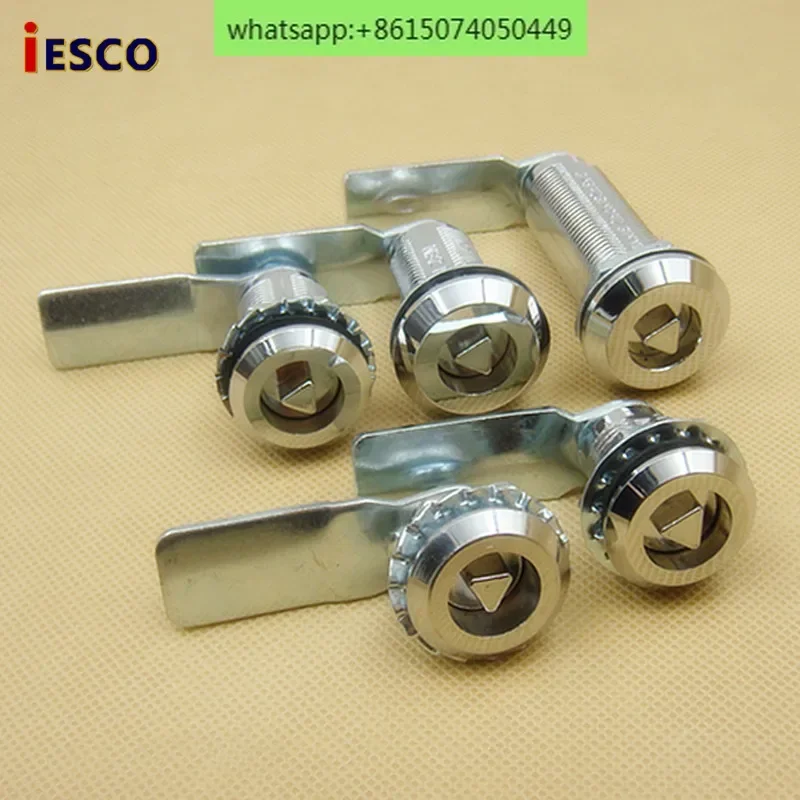 10pcs iesco electrical box lock distribution box switchgear door triangle key tongue industrial door lock cylinder