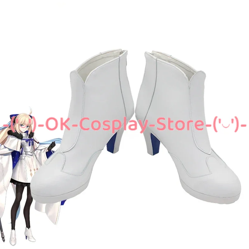 

FGO Saber Morgan Cosplay Shoes PU Leather Shoes Cosplay Prop Halloween Party Boots Custom Made