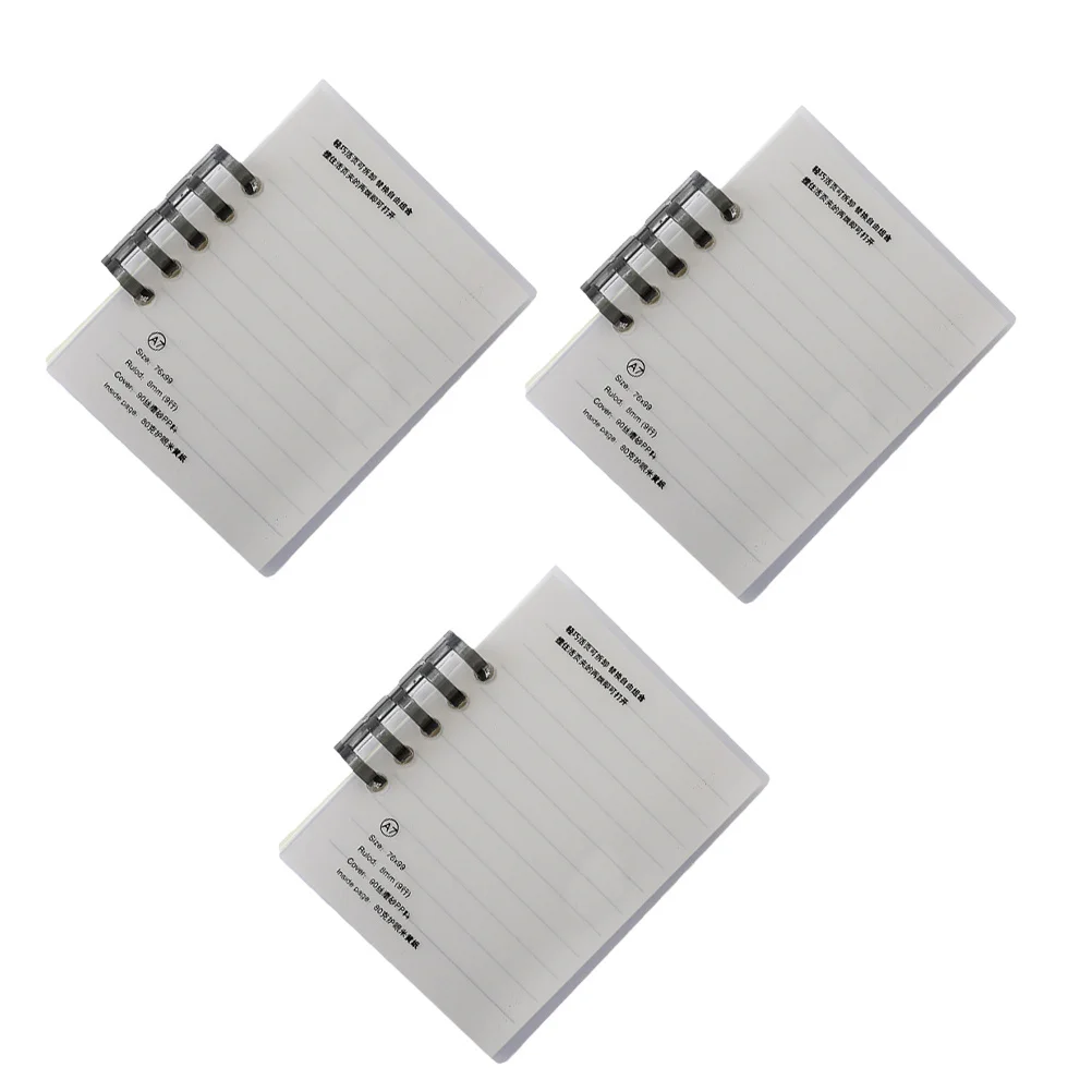 Cuadernos de bolsillo portátiles, Mini cuadernos en espiral con palabras en inglés, libros de vocabulario, notas de estudio, cuadernos de escritura, 3 uds.