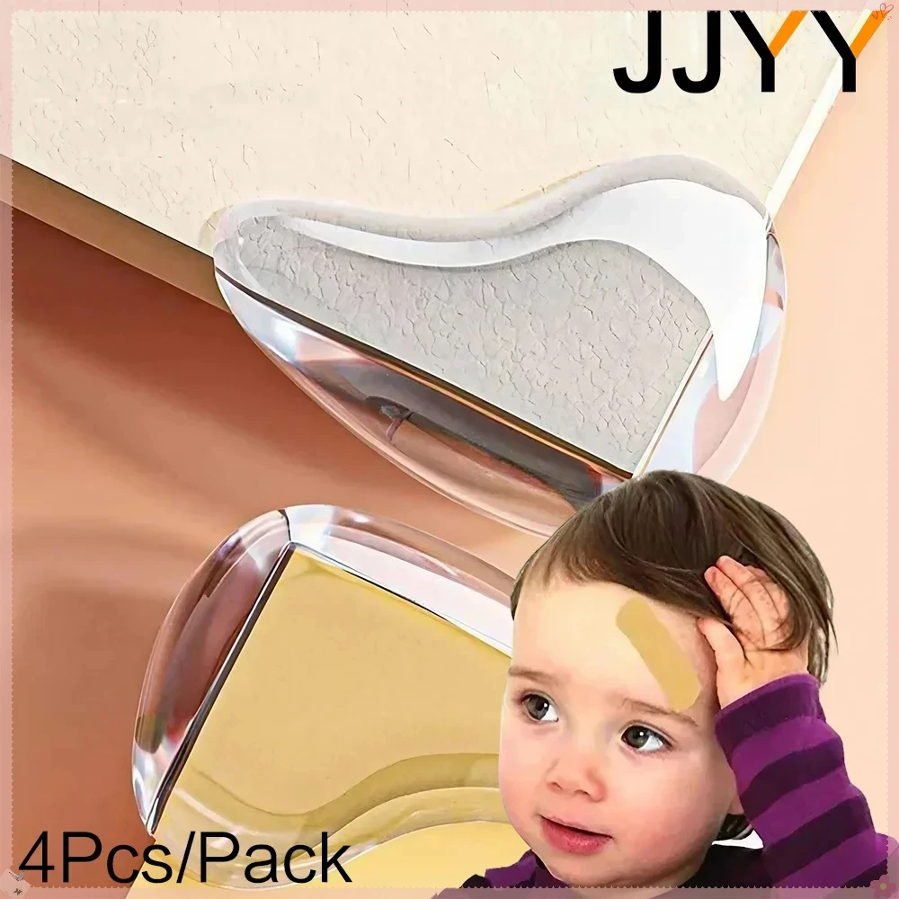 JJYY 4PCS Silicone Table Corner Protectors Soft PVC Edge Guards for Elderly Children Safety Anti-collision Cushions