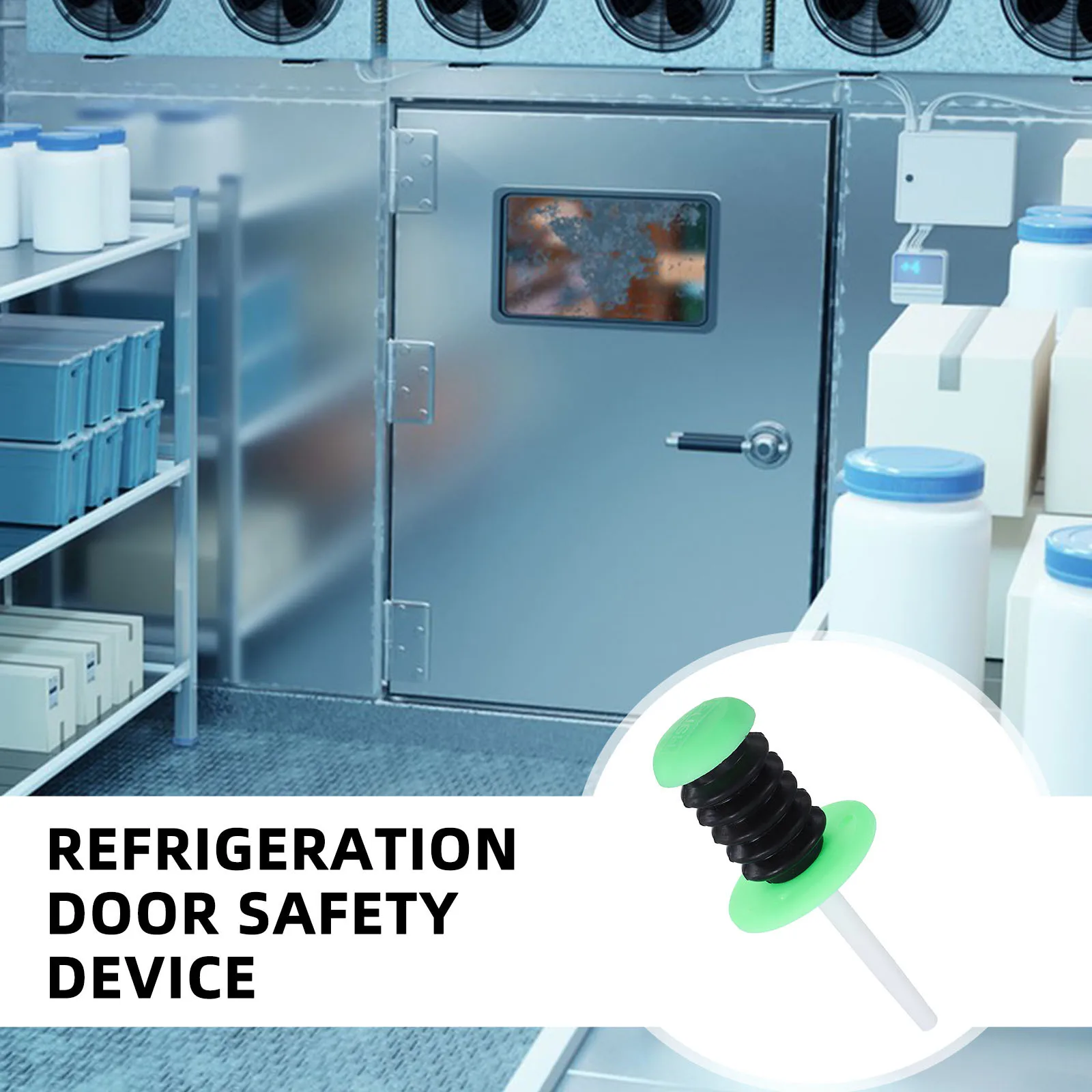 Emergency Door Lock for Freezer 10Cm Max Thickness Internal Release Mechanism Commercial Refrigeration Safety Device