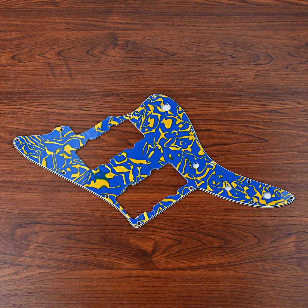 

1pcs 3-Ply Guitar Pickguard blue Scratch Plate for Jazzmaster Guitar Replacement Guitar Parts & Accessories