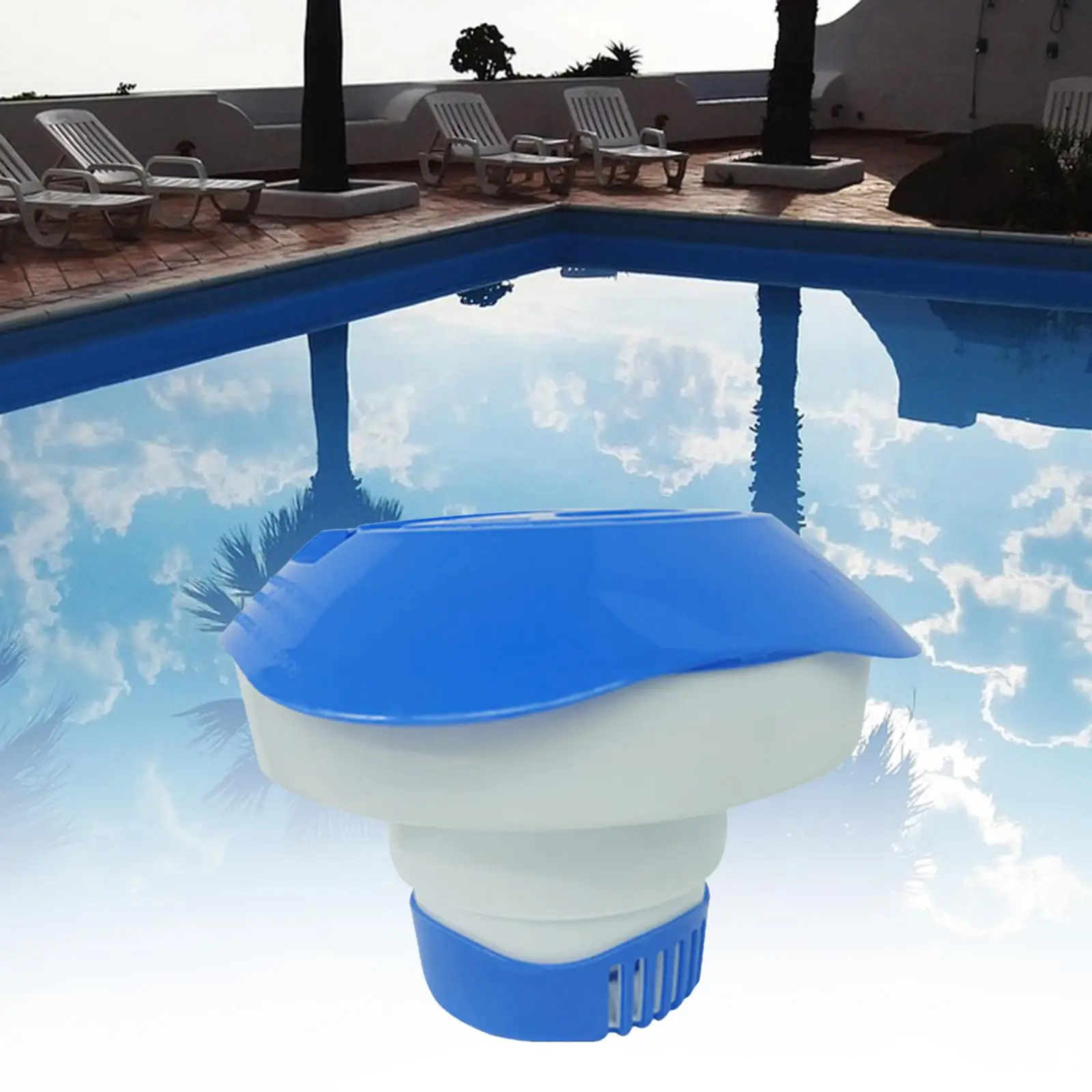 Floating Chlorine Dispenser Chlorine Bromine Tablets Floating Dispenser Cleaner Swimming Pool Floating Sterilizer for SPA