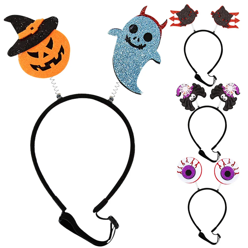 

4Pcs Pet Halloween Headband Safe Practical Lasting Use Time Festival Party Decor Pet Halloween Headband Dog Party Headbands